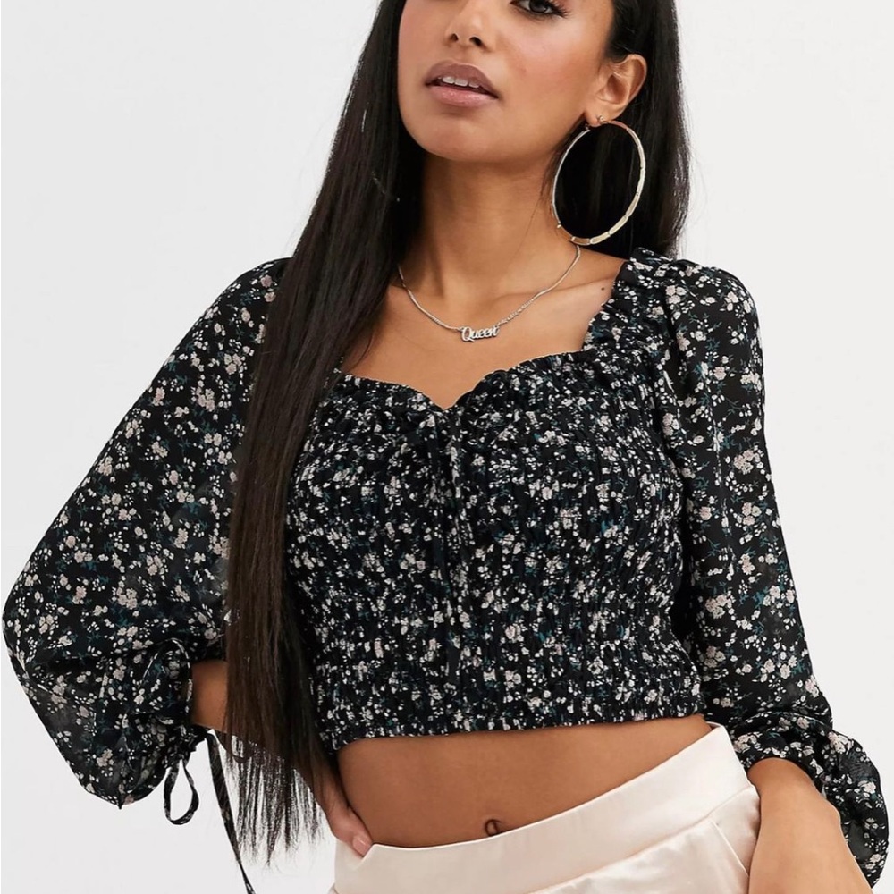 Black Missguided Blouse